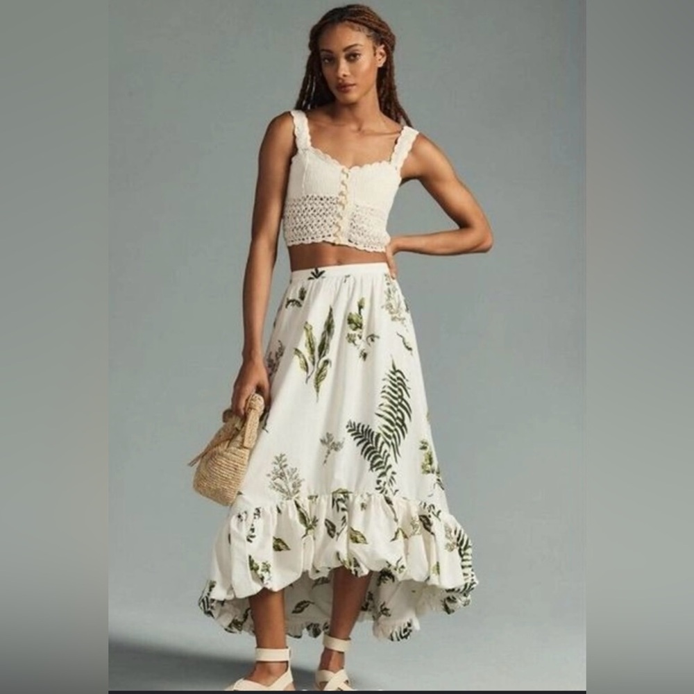 ANTHROPOLOGIE High Low Bubble Skirt